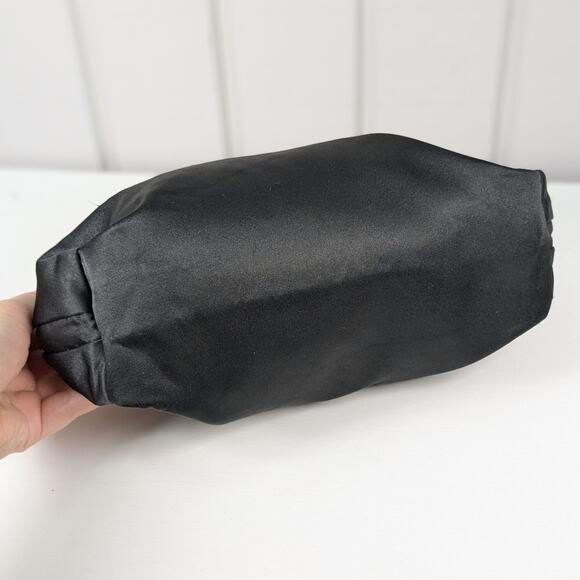 Authentic 90s Vintage Moschino Redwall 40970 Black and Gold Zip Pouch Bag *READ - Picture 10 of 15